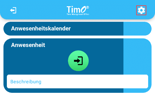 TimO Passwort ändern APP