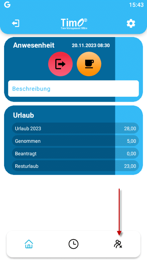 Urlaub Beantragen APP