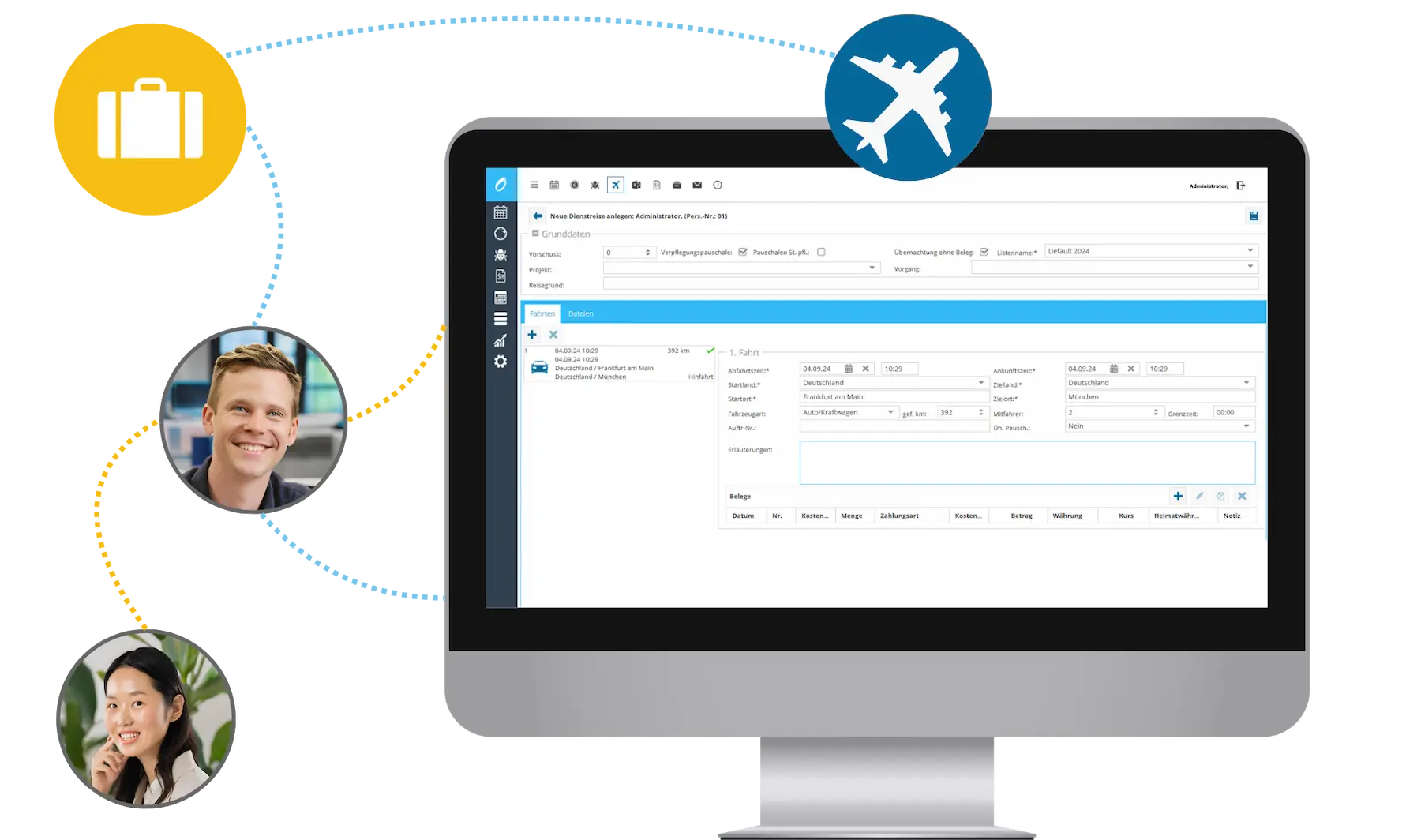 reise wird im online timo system gebucht