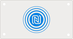 Zeiterfassungssystem mit NFC-Technologie für die kontaktlose Erfassung von Arbeitszeiten.