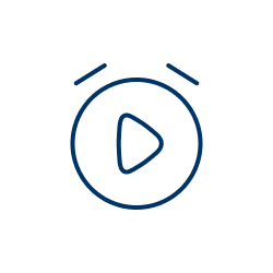 Stoppuhr mit Startsymbol als Icon für die digitale Stundenerfassung.