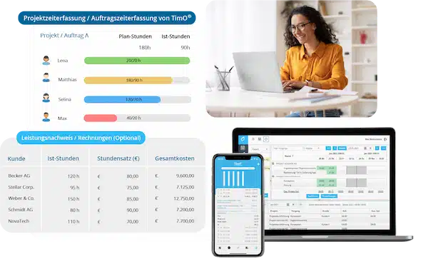 Digitale Stundenerfassung mit TimO® für Mitarbeiter